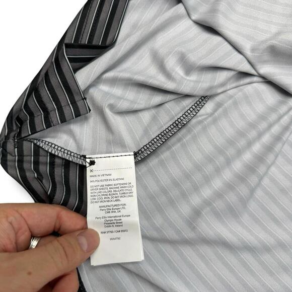 NWT Callaway Opti-Dri Golf Polo Shirt Men Size Small Stretch Black Stripes $78 - Picture 5 of 7